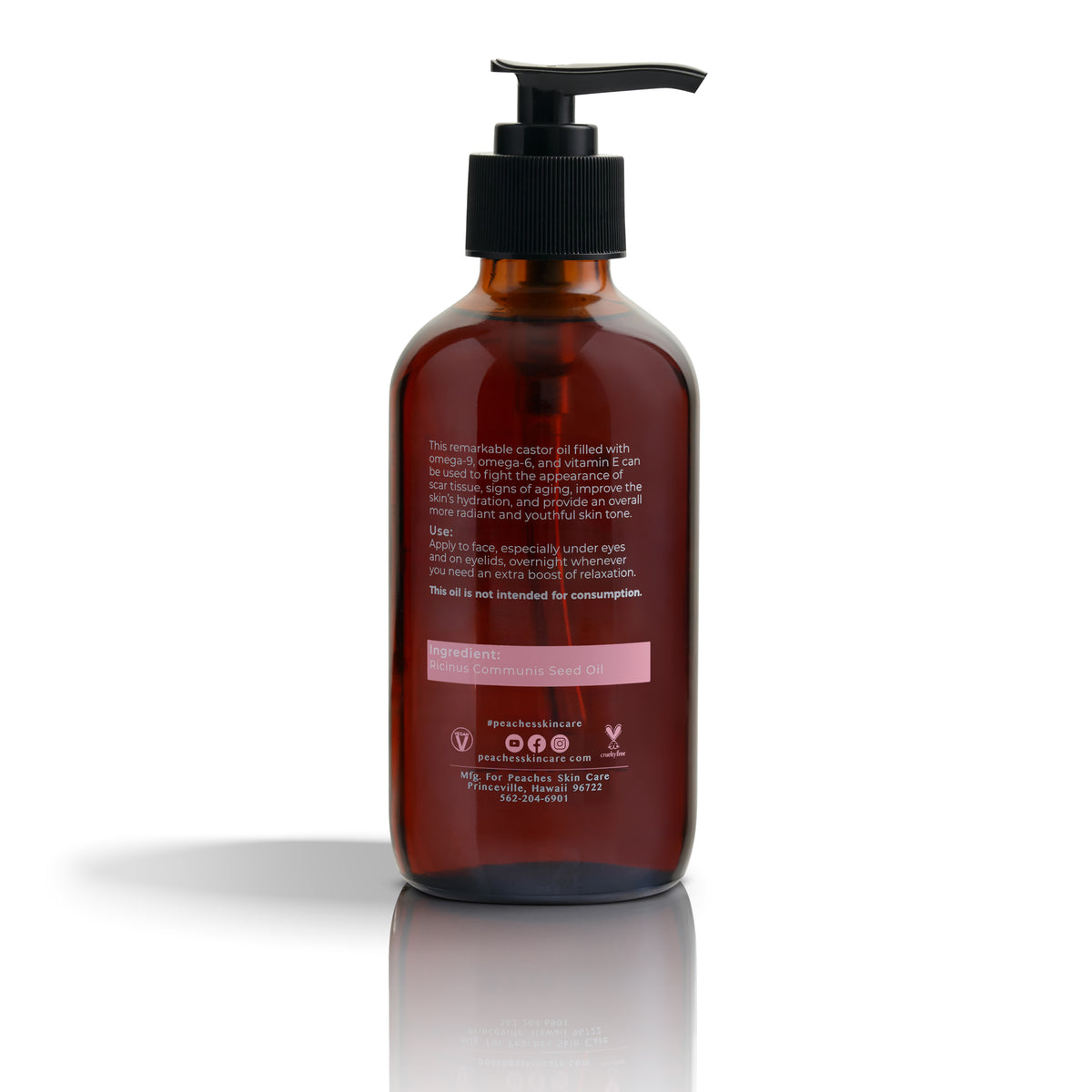 Organic Black Castor Oil - 8oz